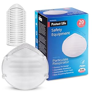 Disposable Dust Mask for face - NIOSH Certified - Safety 