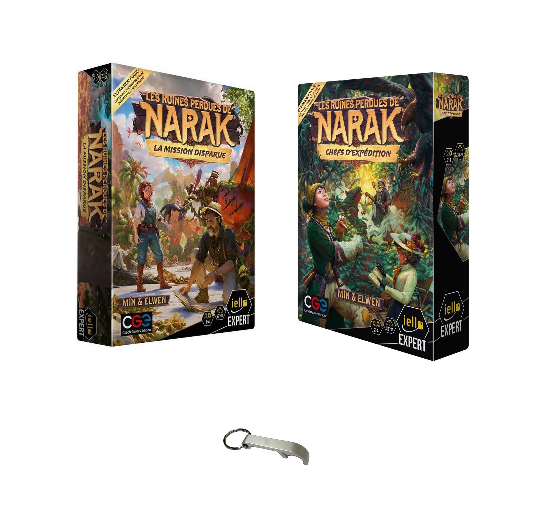 Narak – The Ruins of Narak Expedition Leaders + The Missing Mission + 1 Blumie Decap – Board Game – 1 to 4 Players – Ages 12 and Above