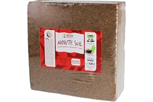Mountain Valley Seed Company Minute Soil - Compressed Coco Coir Brick, Fiber Grow Medium, Potting Soil Indoor & Outdoor Plants, 1 Block = 15 Gal, Peat Free, OMRI Organic