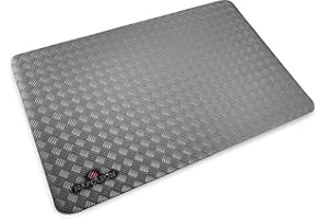 Napoleon BBQ Grill Mat - BBQ Grill Accessory, Safety Product, Non-Slip, Diamond Plate Pattern, Grey, Stylish, Protect your Decking, Fits BBQ Grills Prestige PRO 500 Size and Smaller