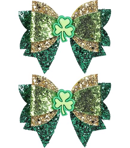 MeiMei St Patrick's Day Lucky Irish Clover Shamrock Pattern