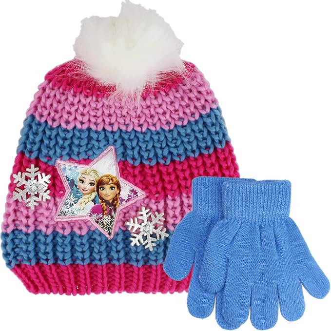 bobble hat and gloves set
