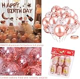 AIBEE 56pcs Rose Gold Birthday Party Decorations with Balloons & Banners view 3