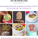 Cakeshop Personalised Happy Birthday Glitter Cake Topper Green view 7