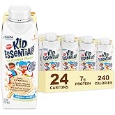 BOOST Kid Essentials 1.0kcal Nutritional Drink, Vanilla Vortex, 8 Fl Oz | For Kids, Balanced, (Pack of 24)