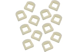 HQRP Pack of 12 Foam Pre-Filter Compatible with Drinkwell Stainless Steel 360, Ceramic Avalon Lotus Pagoda Sedona Pet Fountains for Cat and Dog, Replacement PAC00-13711, PAC00-13194