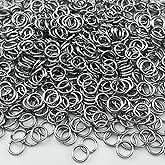 700pcs 7mm Stainless Steel Jump Rings Connector Rings for DIY Craft Jewelry Making Necklaces Bracelet Earrings Keychains