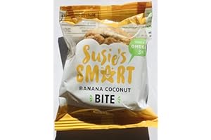 Susie's Smart Breakfast Cookie Susie's Smart Bite, Banana Coconut, 1.75 Oz (Pack Of 21)
