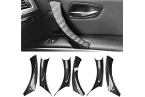Jaronx Compatible with BMW 3 Series E90/E91 Door Handle Covers, 6PCS Door Pull Handle Cover for BMW 325i 328i 335i 330i 2006-2011, for Left and Right Passenger Side (Carbon Fiber Pattern)