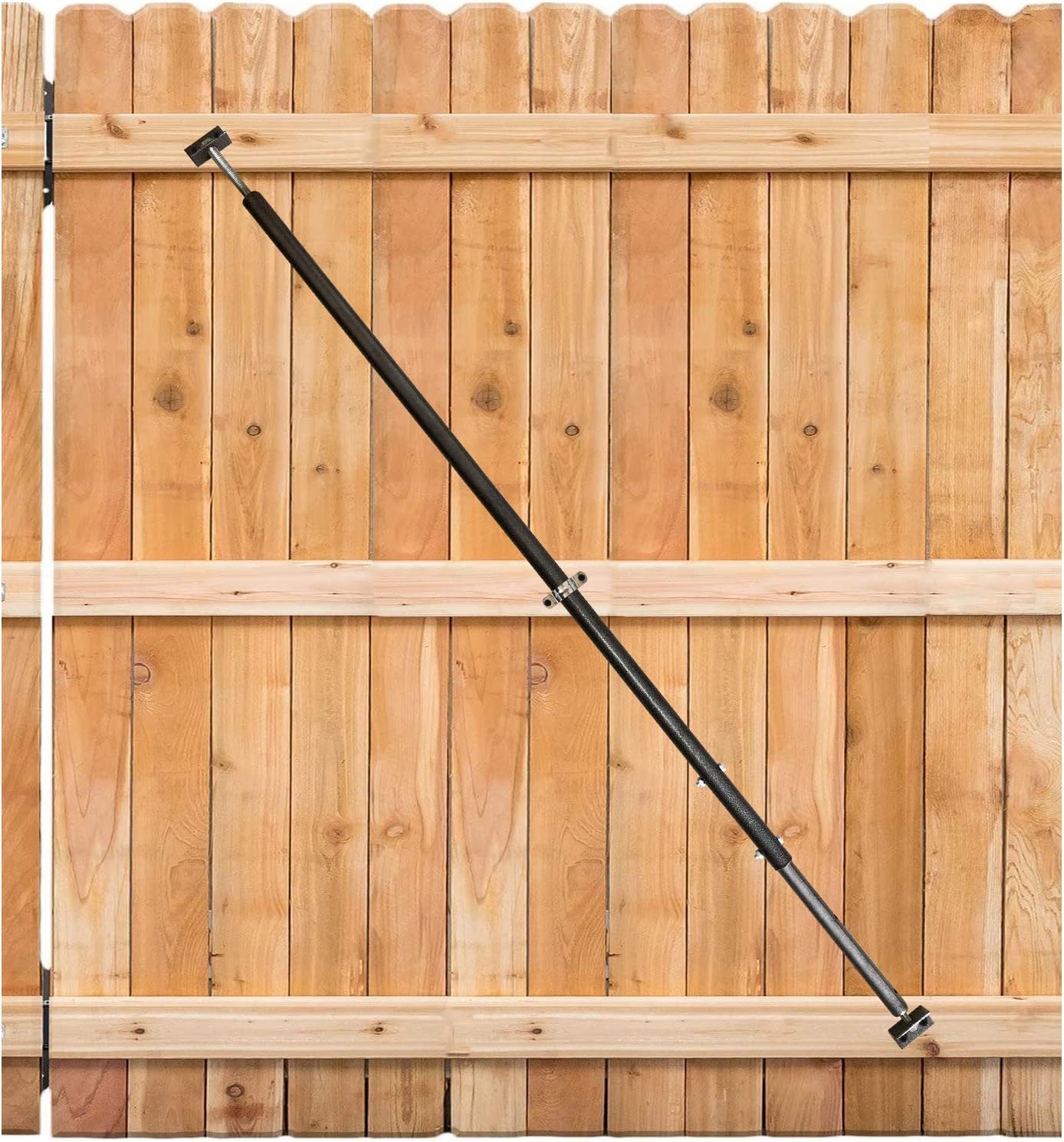 Handygo Telescopic Adjustable Steel Gate Brace Extends to 6 Feet Anti Sag Gate