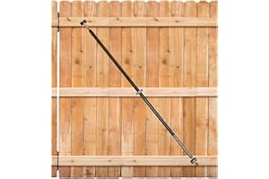 HANDYGO Telescopic Adjustable Steel Gate Brace – Extends to 6 Feet - Anti Sag Gate Kit for Outdoor Yard Wooden Fence Gates