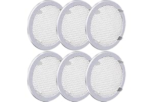 VERPLEXTER Circular Screen Vent Cover, 2-Inch Diameter, Metal Mesh, 6-Pack