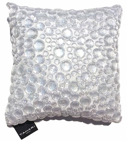 Tahari Rhinestone Dew Drop Decorative Toss Pillow Cover 100