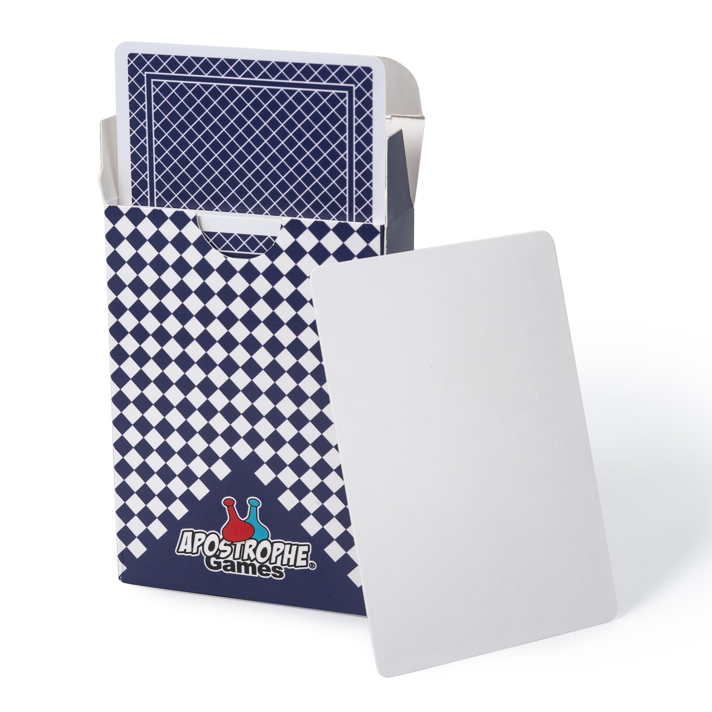 APOSTROPHE Games Blank Playing Cards – 54pcs Blank Playing Cards to Write On – Custom Card Deck for DIY Games & Prototyping