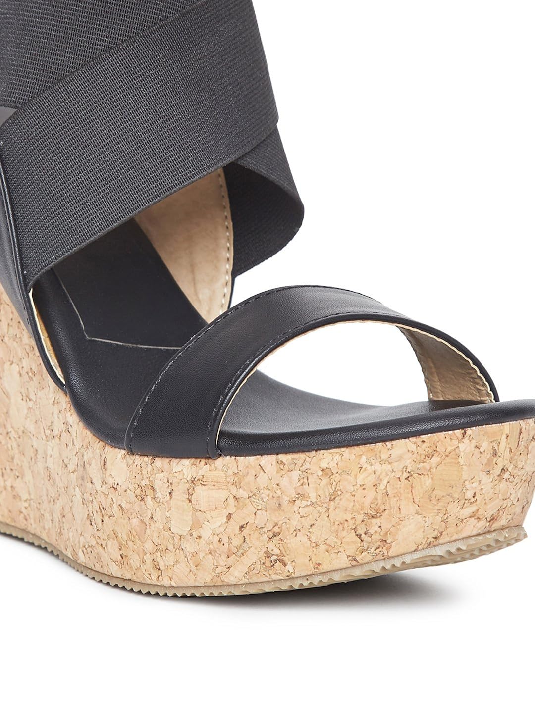 marc loire women's black solid heels