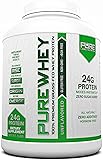 Grass Fed Whey Protein | 5lb + Unflavored Grass Fed Whey | 100% Natural Whey w/No Sweeteners or Added Sugars | rBGH Free + GMO-Free + Gluten Free + Preservative Free | Pure Whey