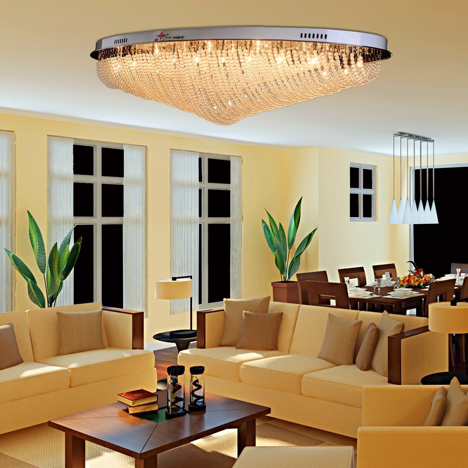 OOFAY LIGHT 24G4 Modern Crystal Ceiling Light Creative Crystal