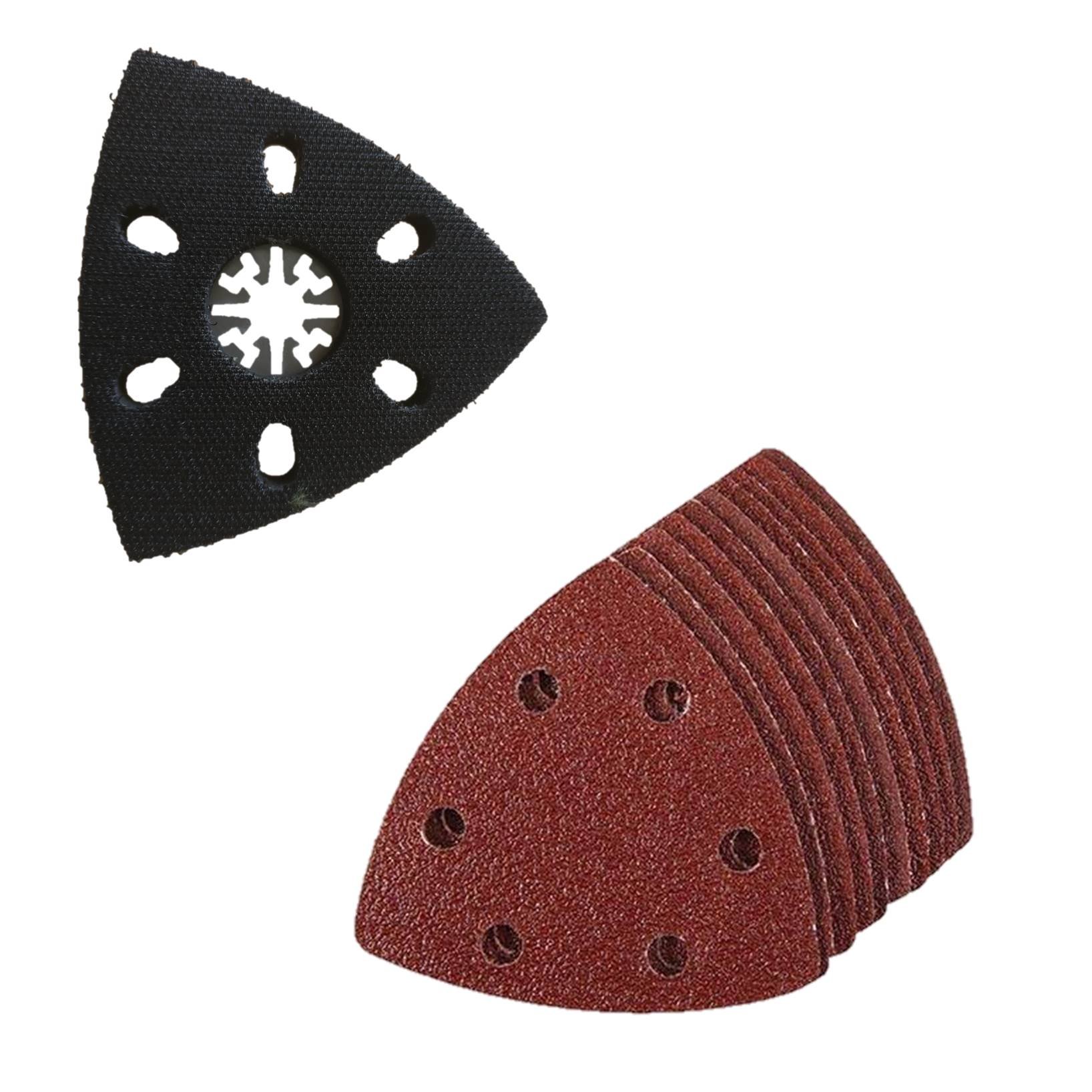 21 x TopsTools UNKA21SK90 Extra Large 90mm x 90mm Sanding Kit Compatible with Bosch Fein (Non-StarLock) Makita Milwaukee Einhell Ergotools Hitachi Parkside Ryobi Worx Workzone Multitool Multi Tool