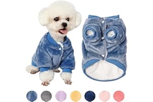 FabriCastle Dog Sweater, Dog Clothes, Dog Coat, Dog Jacket for Small or Medium Dogs Boy or Girl, Ultra Soft and Warm Cat Pet Sweaters (Steel Blue, Small)