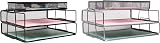 EXERZ Paper Sorters 2pcs Desk Organiser with Top Memo Holder Mesh 34x24.5x18cm view 7