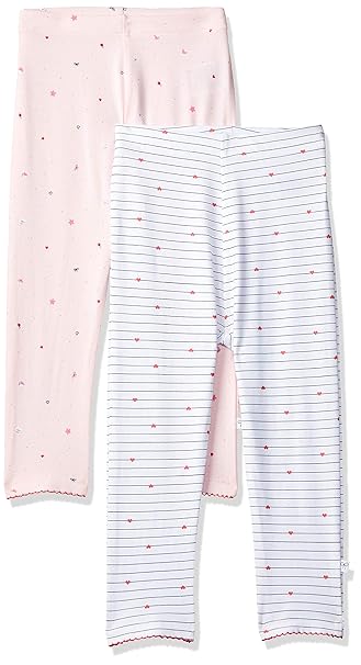 Baby Girls Cotton Leggings (Pack of 2)