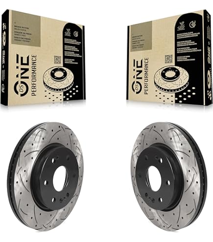 Stirling P31439 - Pair 2 FRONT Brake Rotors - Fit: 2006-2011