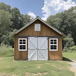 WRISIN 2 Pack Shed Windows 14" W x 21" H Flush