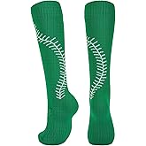 American Trends Softball Socks for Youth Girls & Adult Baseball Softball Socks Athletic Socks with Stitchs Youth Girls