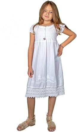 white cotton dress amazon