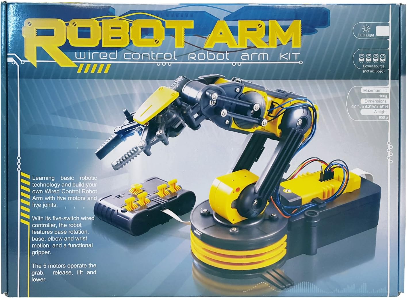robot arm wired control