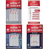SINGER Best of Needles - Pack of 20 | Universal Needles, Denim Needles, Ball Point Needles, Microtex Needles - Assorted Size