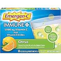 Emergen-C Immune+ 1000mg Vitamin C Powder, with Vitamin D, Zinc, Antioxidants and Electrolytes for Immunity, Immune…