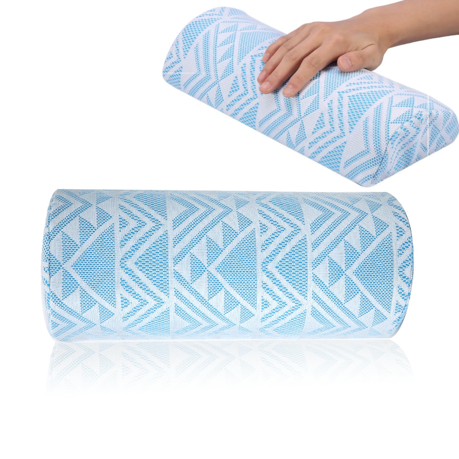 Nail Art Pillow, Soft Hand Rest Pillow Manicure,Nail Art Hand Manicure Lace Hand Arm Rest Holder 3 Colors Pillow Nail Art For Gel Nail Polish Cushion Soft Patterns[Blue]