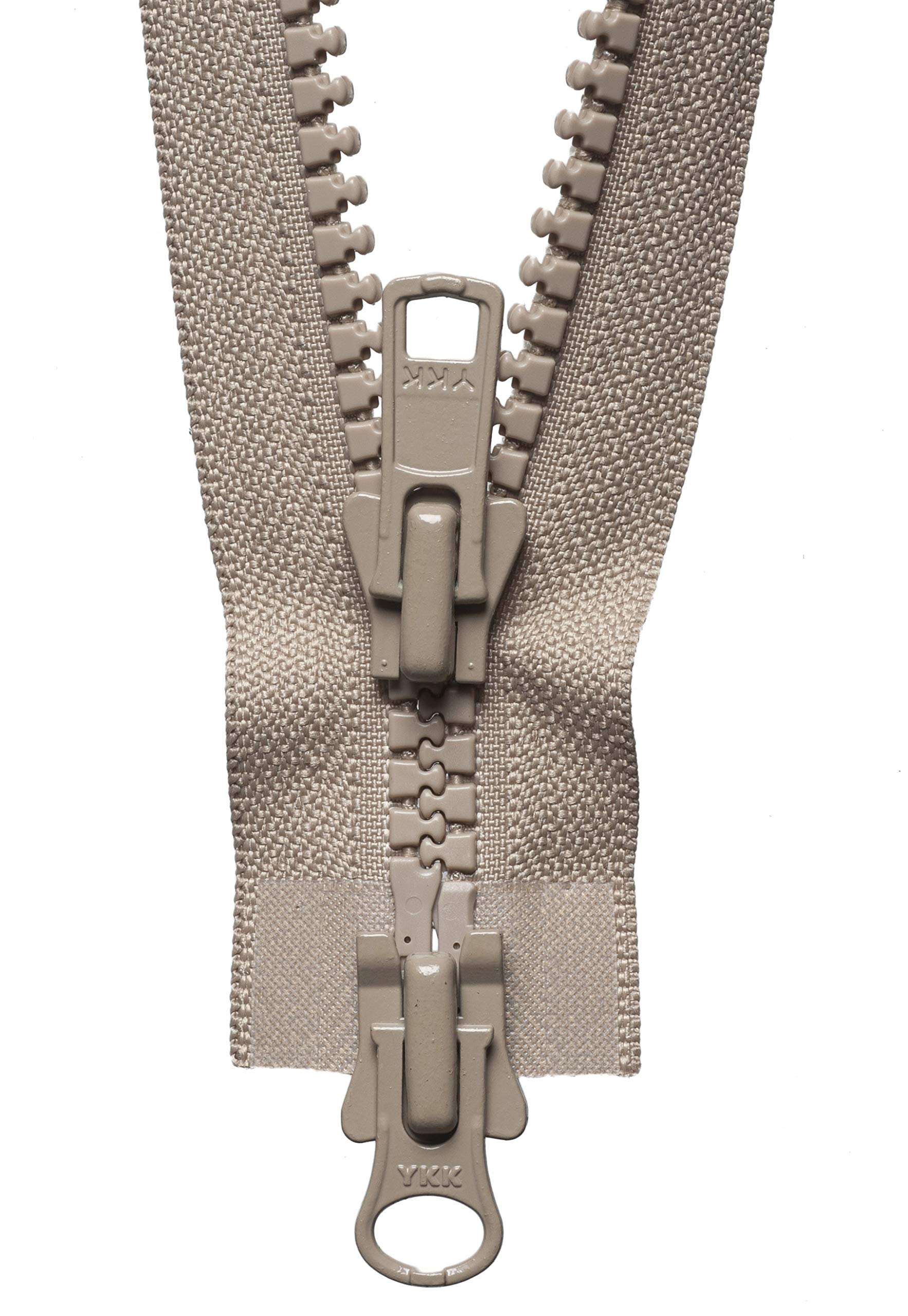 YKK Two Way Slider Zip, No. 573 Fawn, 66 cm Length โ image 1