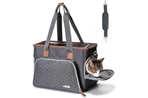 BABEYER Cat Purse Carrier, Puppy Purse Carrier, TSA Airline-Approved Pet Carrier for Small Dogs and Cats Under 12lbs for Trav