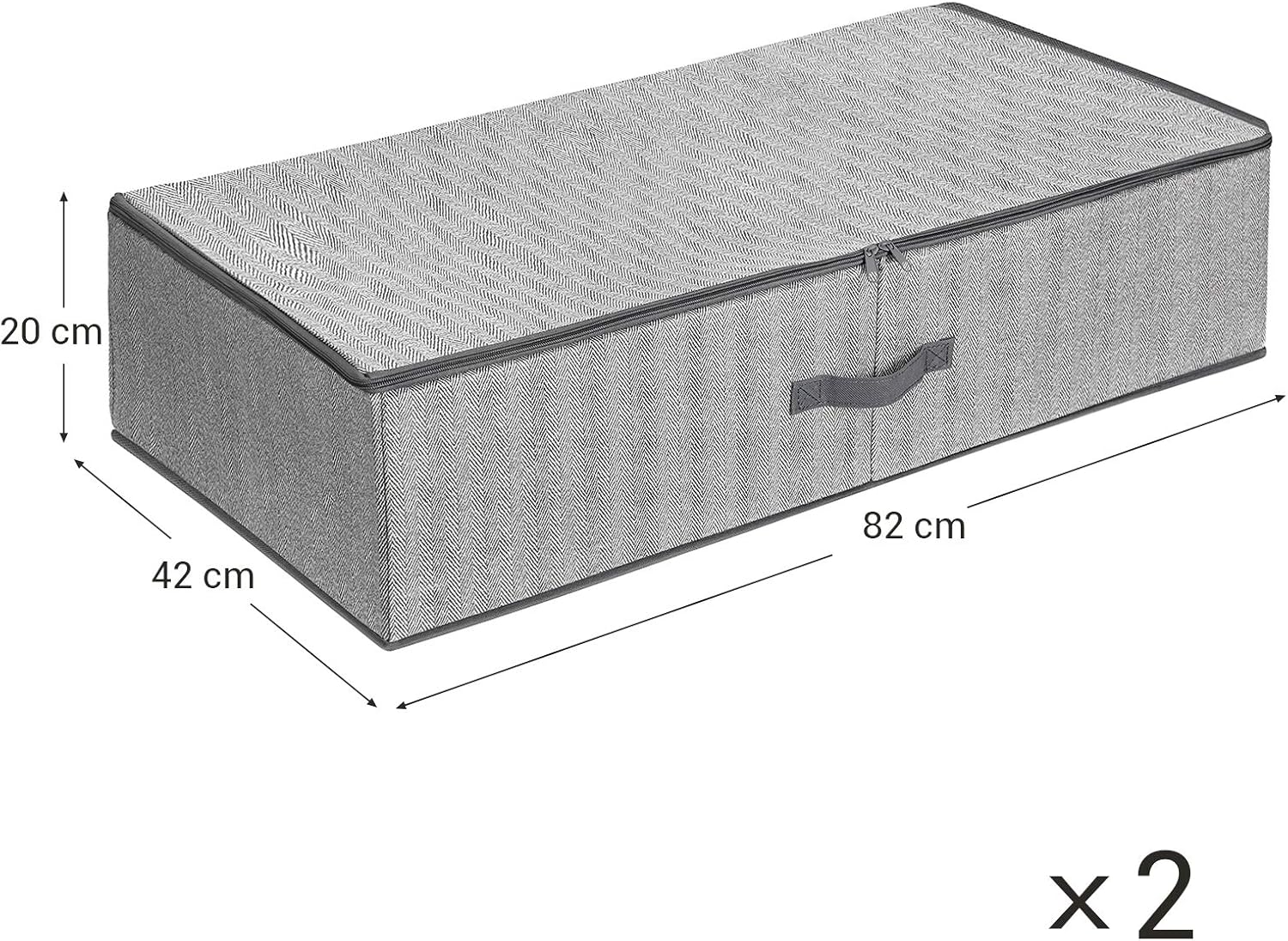 QINCAI Organizzatori Per Lenzuola Con Cerniera – Grigio, Set Pieghevole Per Biancheria Da Letto Queen/king Size