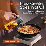 YARRAMATE 2-in-1 Olive Oil Sprayer Glass Bottle 16oz Grey view 4