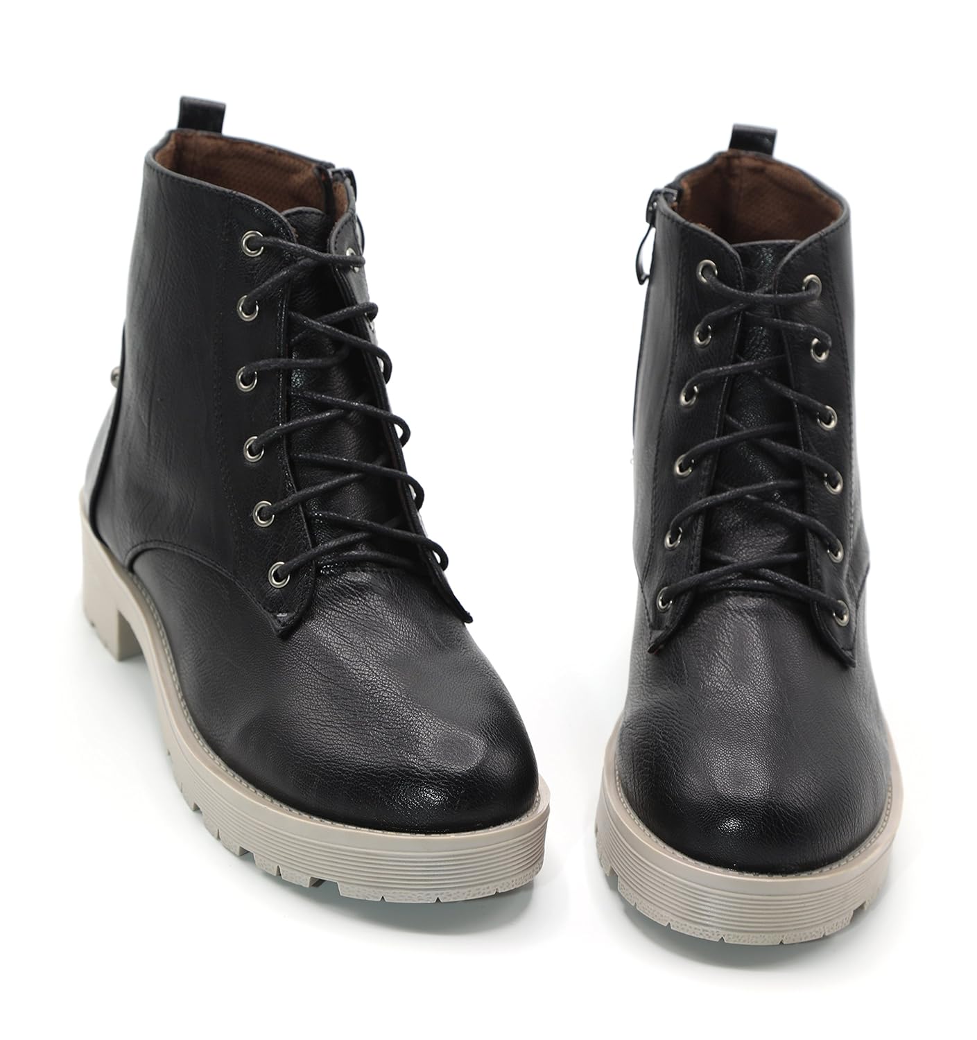 brauch women's black laces boots