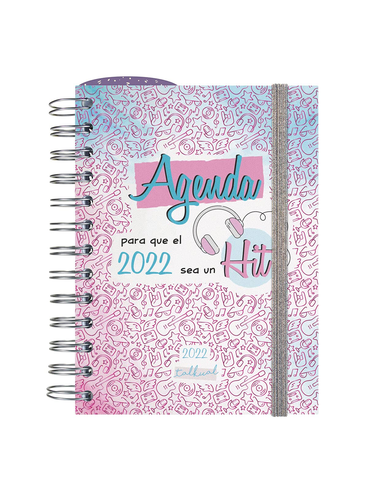 Finocam - 2022 1 Day Page Diary, January 2022 to December 2022 (12 months) 8th - 150 x 169 mm Talkual Hit Spanish