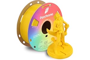 Polymaker Panchroma CoPE 3D Printer Filament, Yellow 3D Printing Filament 1.75mm 1kg, Prints Better Than PLA, Enables High Sp