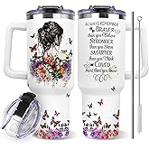 Toroly Daughter Gifts from Mom Dad - Valentines Day Gifts for Daughter - Daughters Birthday Gift - Best Daughters Ever Gift - Inspirational Present for Daughter's Adult - 40 Oz Tumbler
