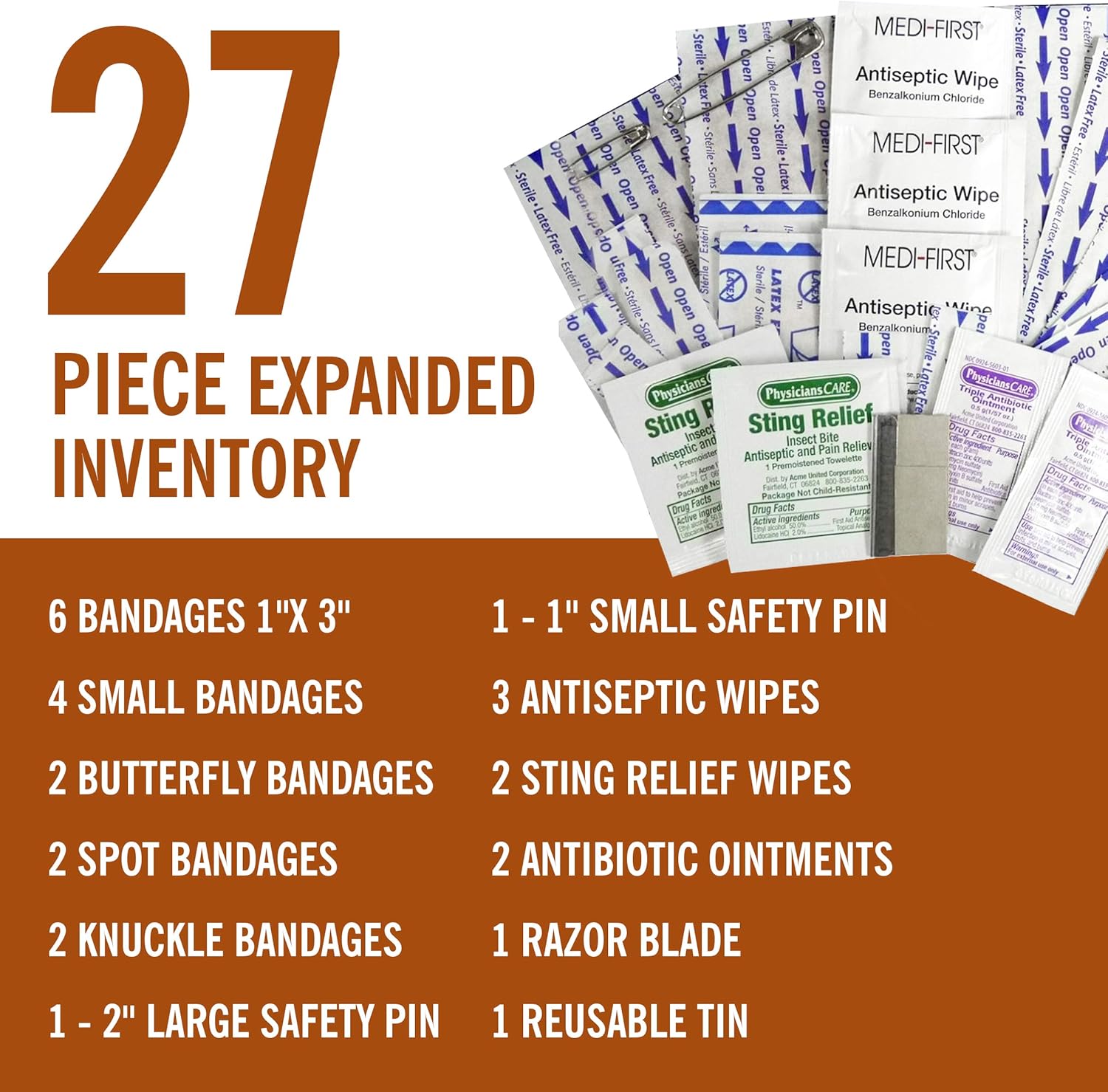 Coleman All Purpose Mini First Aid Kit - 27 Piece: Sports & Outdoors