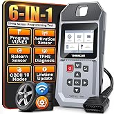 THINKCAR VENU90 TPMS Sensor Tool - 6 in 1 OBD2 Scanner Diagnostic Tool Programming THINKCAR/MUCAR Sensors (315/433MHz) Only Diagnostic/Activate/Read Clear DTCs/Reset/Live Date/Lifetime Wi-Fi Updates