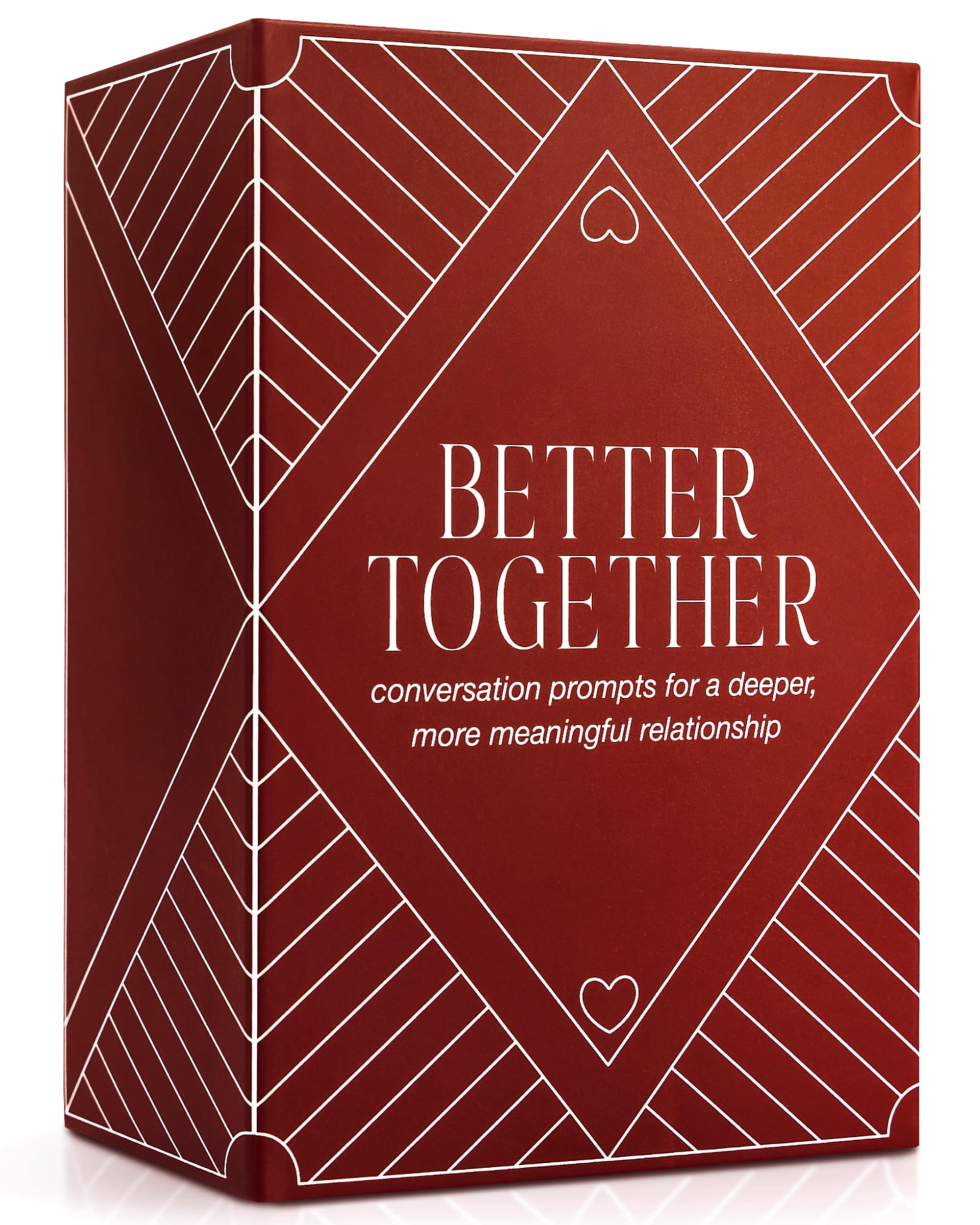Photo 1 of BETTER TOGETHER Honest Conversation Starter Game - 100 Romantic & Deep Questions for Couples - Relationship Card Game for Date Night & Valentines Day (17+)
