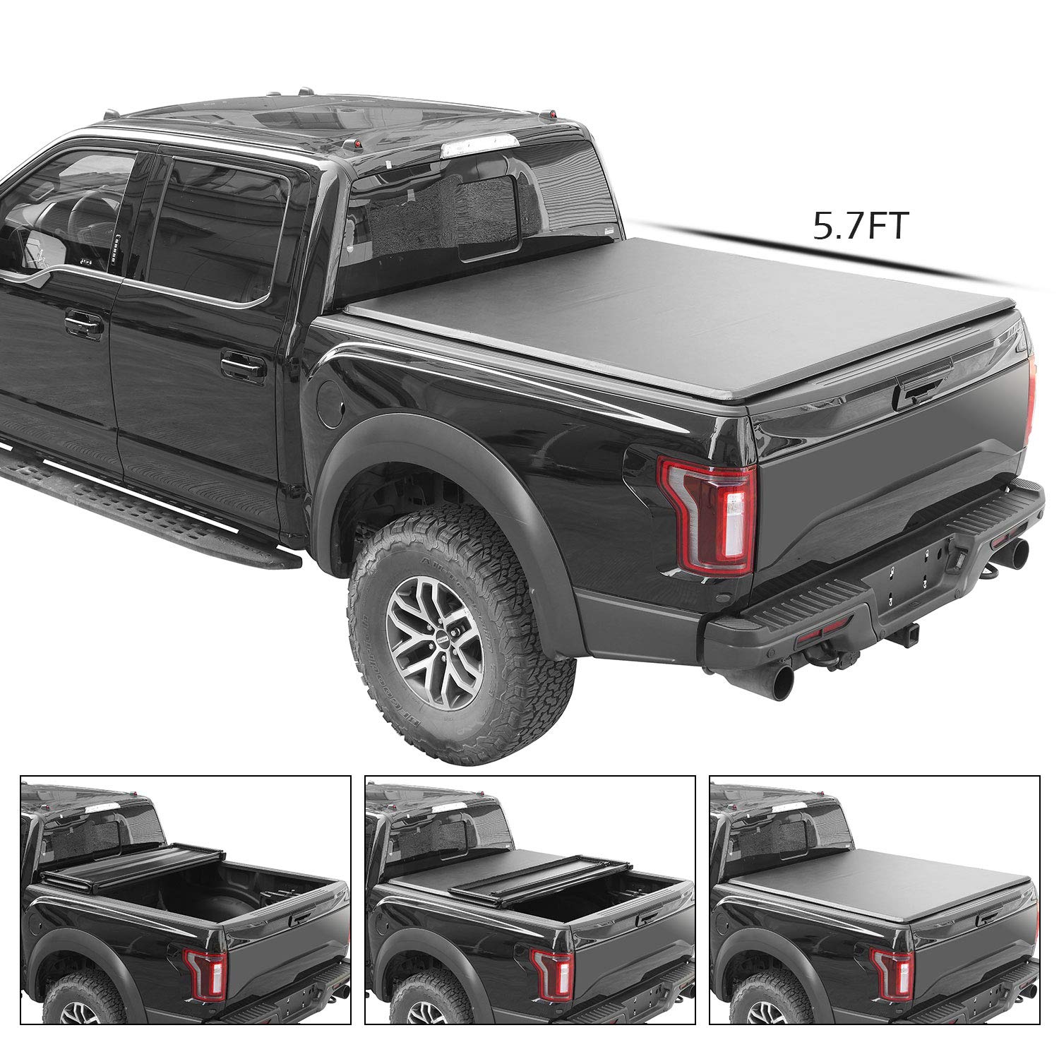 Turbo Sii Soft Tri Fold Vinyl Truck Bed Tonneau Cover Fits Dodge Ram 2009 2018 5 Ft 7 In Bed 5 Years Warranty Instructions Included Buy Online In Bulgaria