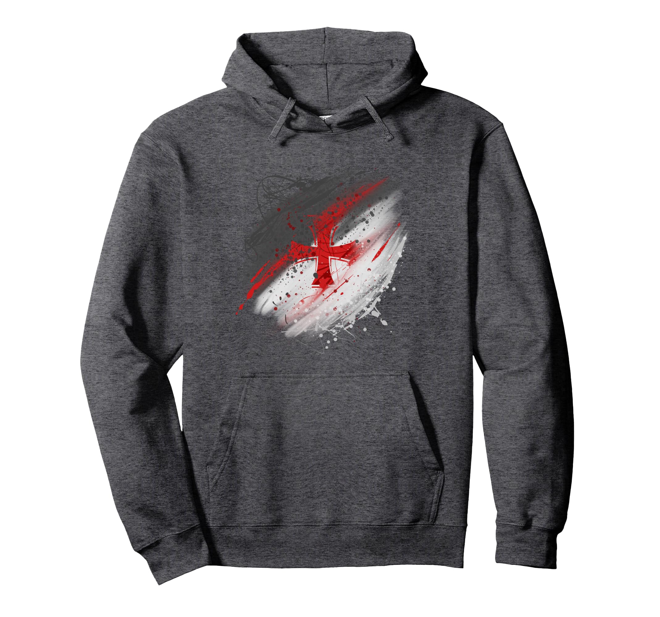 Crusader Knights Templar Cross Pullover Hoodie