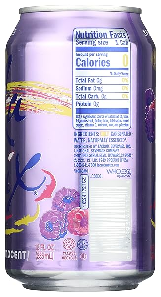 LA CROIX BLACK RAZZBERRY SPARKLING WATER SINGLE, 12 FZ