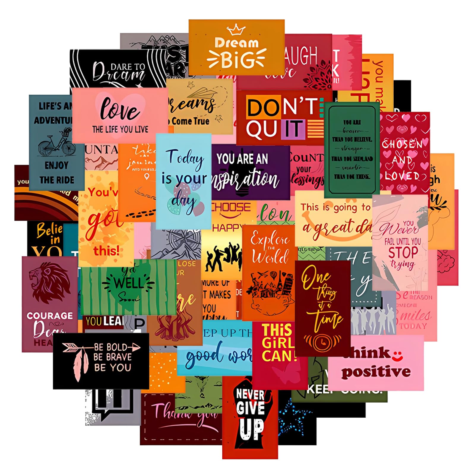 60 PCS Positive Affirmation Cards - Spread Positive Energy for Women, Kids, Colleagues & Employees