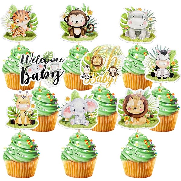 JOYMEMO Baby Shower Schärpe Set – Safari Dschungel Design, In Salbeigrün | Mit Mutterschafts-Schärpe & 2 Anstecknadeln Für Mama & Papa