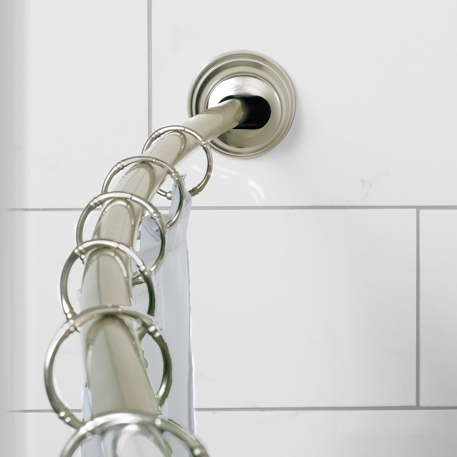 Best no drill curved shower rod Best Home Life